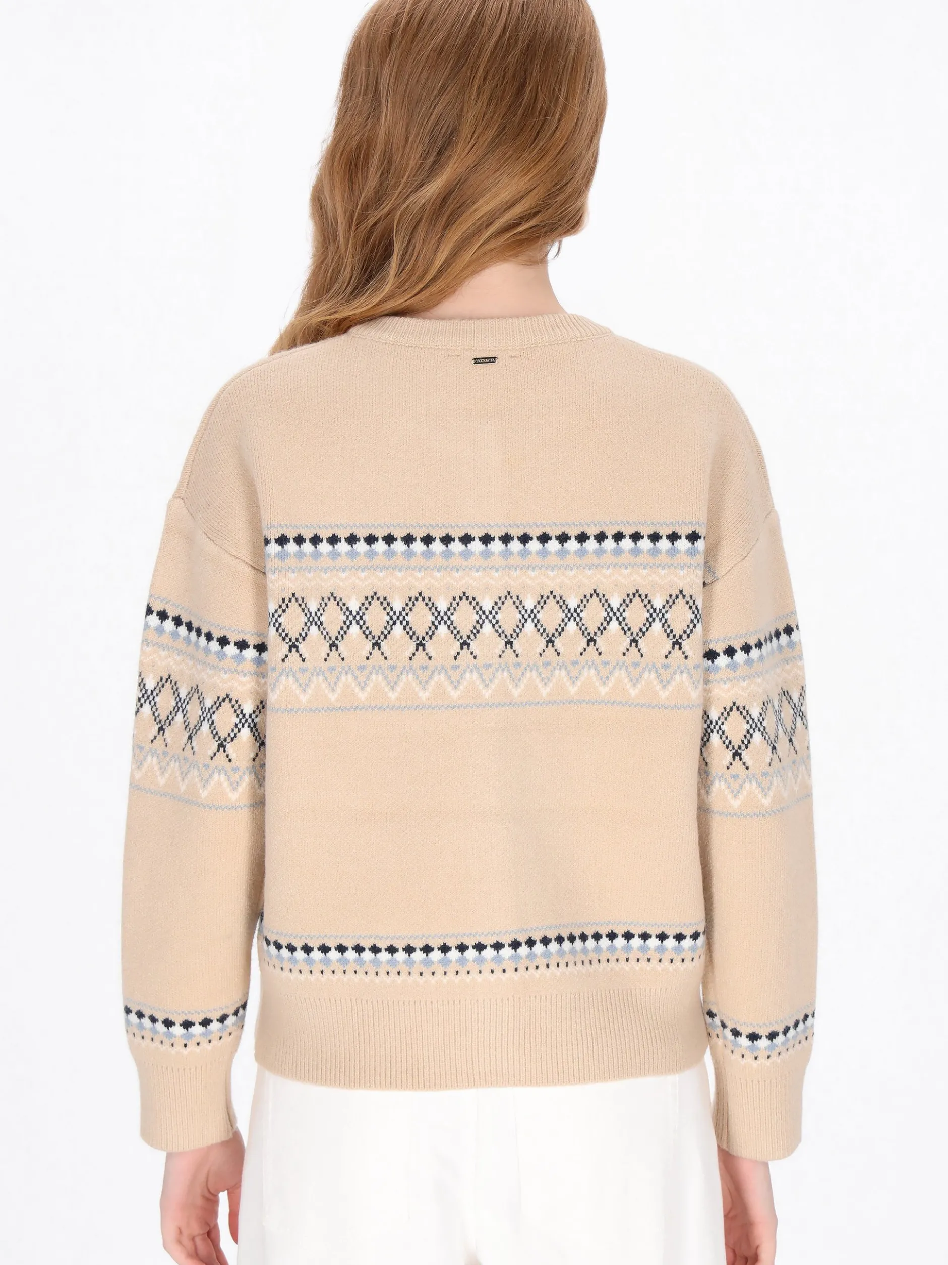 Dreimaster Damen Strickjacke in sand