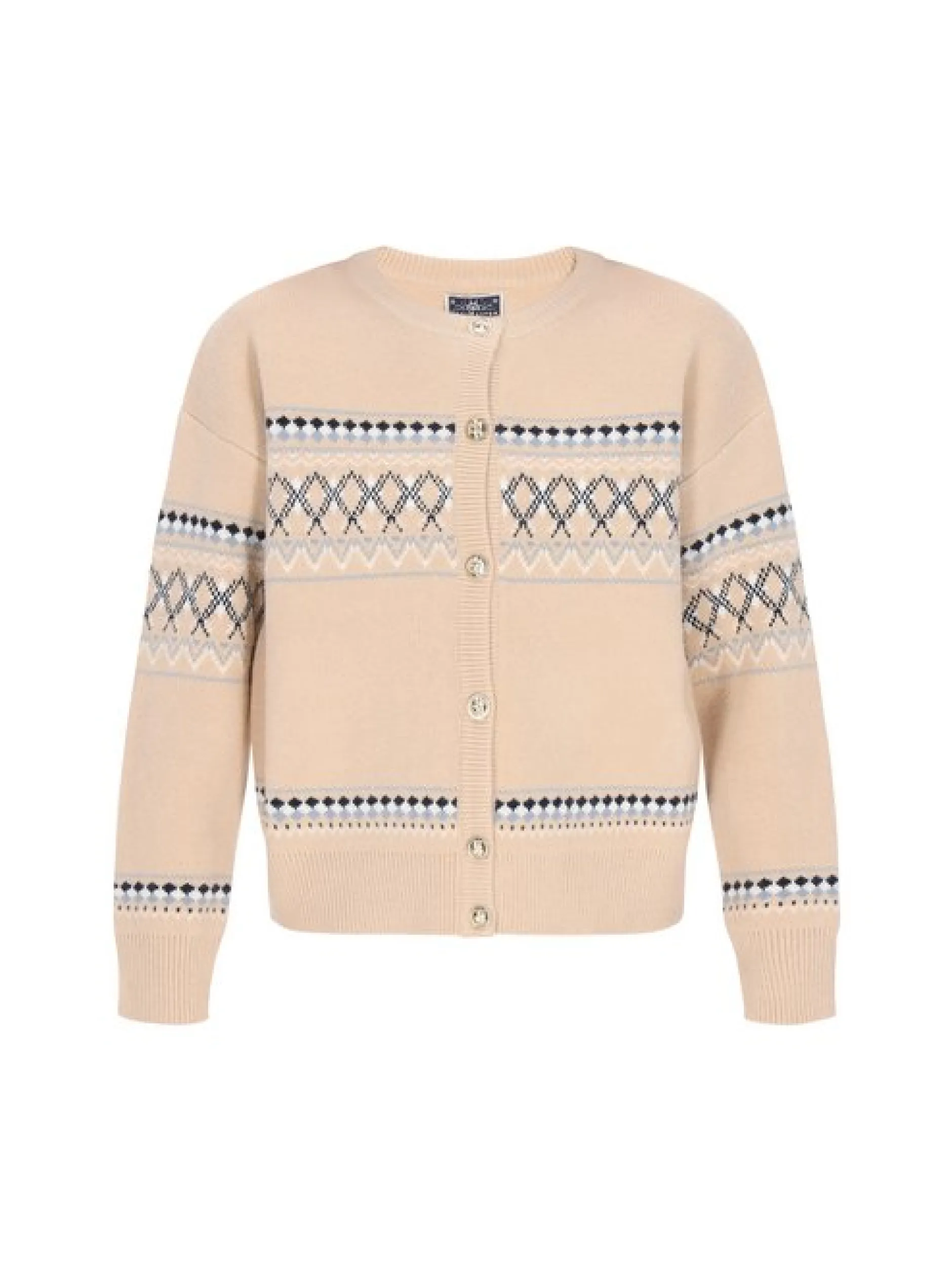 Dreimaster Damen Strickjacke in sand