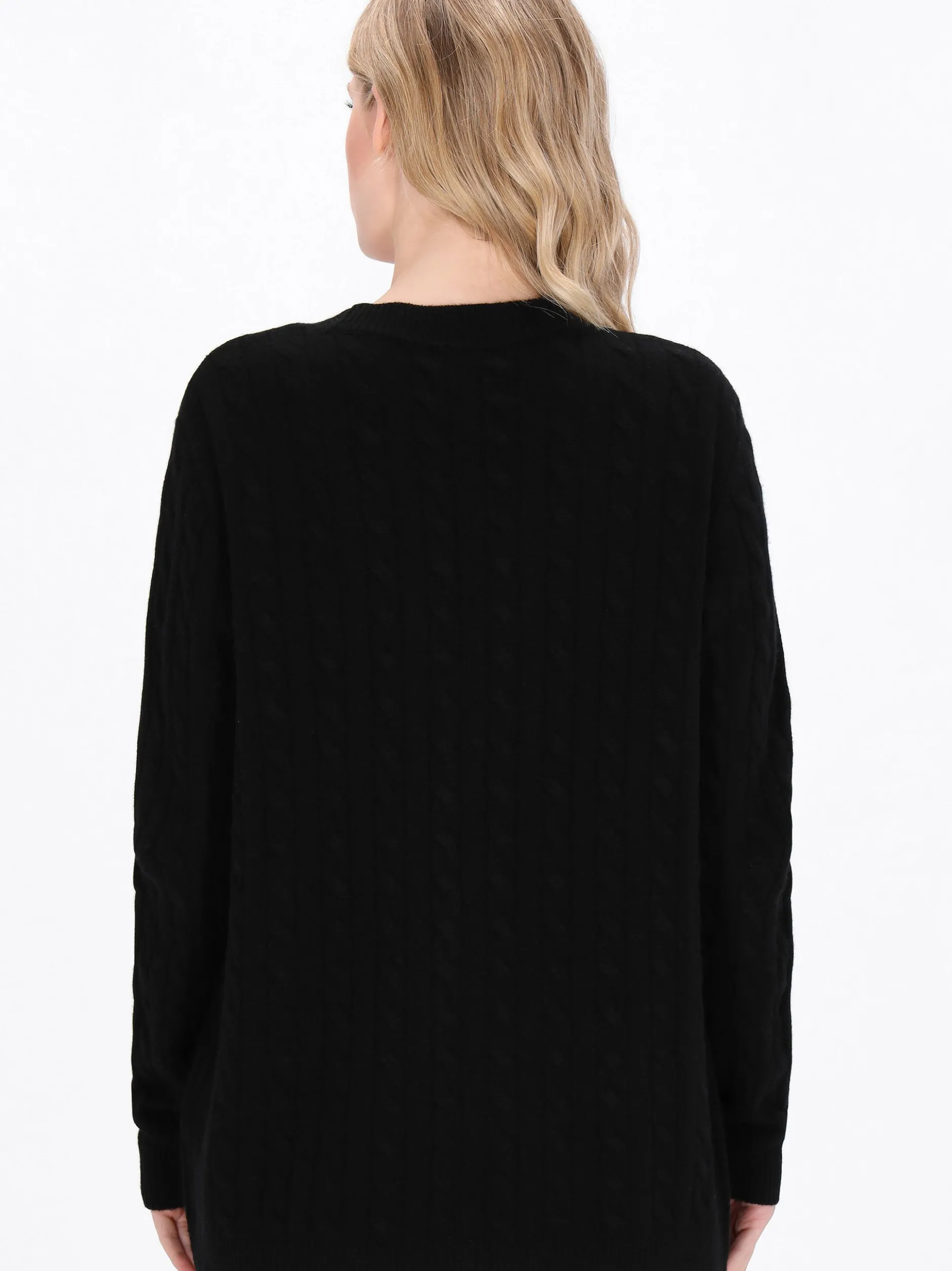 Dreimaster Damen Strickjacke in schwarz