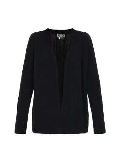 Dreimaster Damen Strickjacke in schwarz