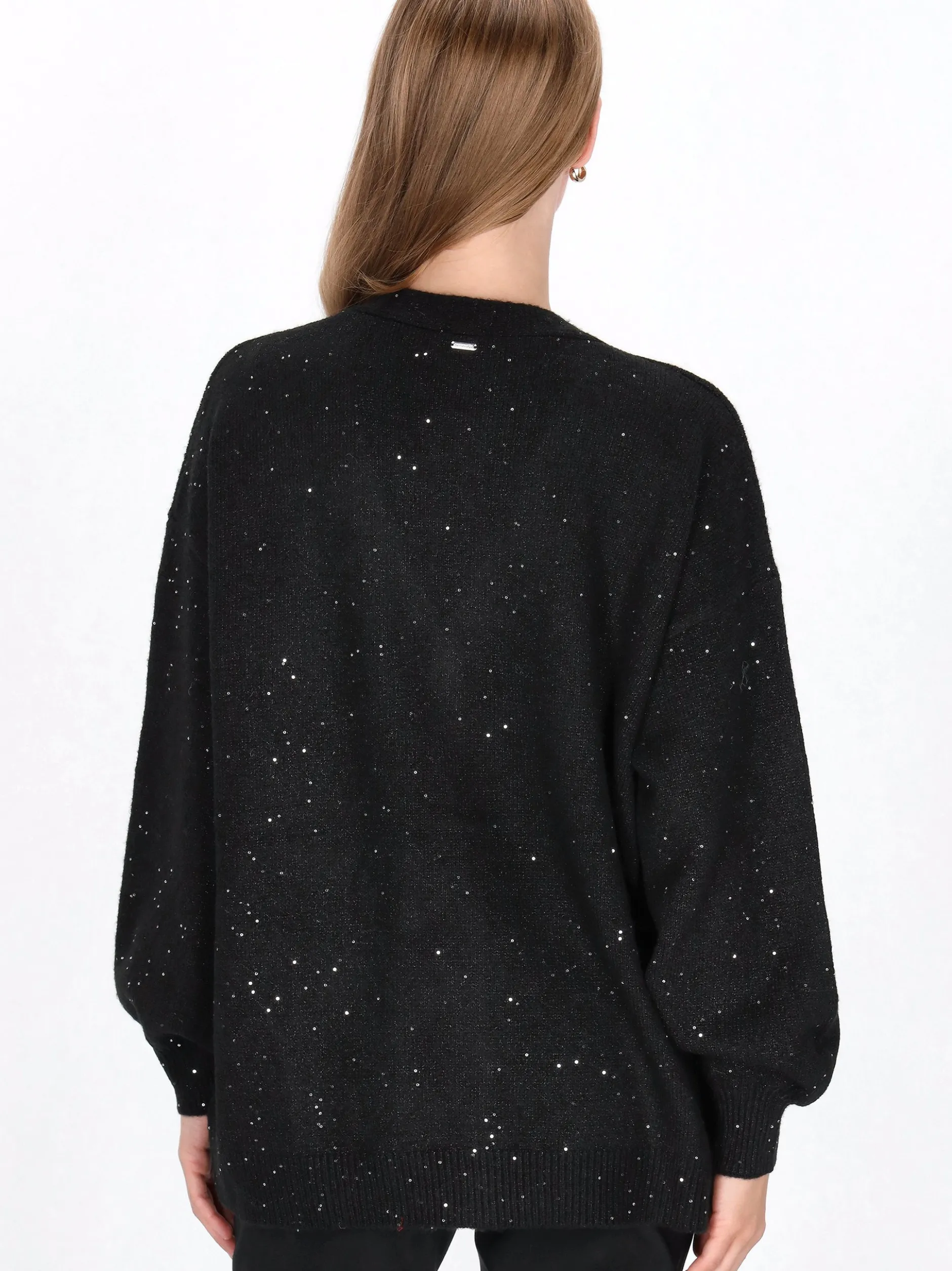 Dreimaster Damen Strickjacke in schwarz