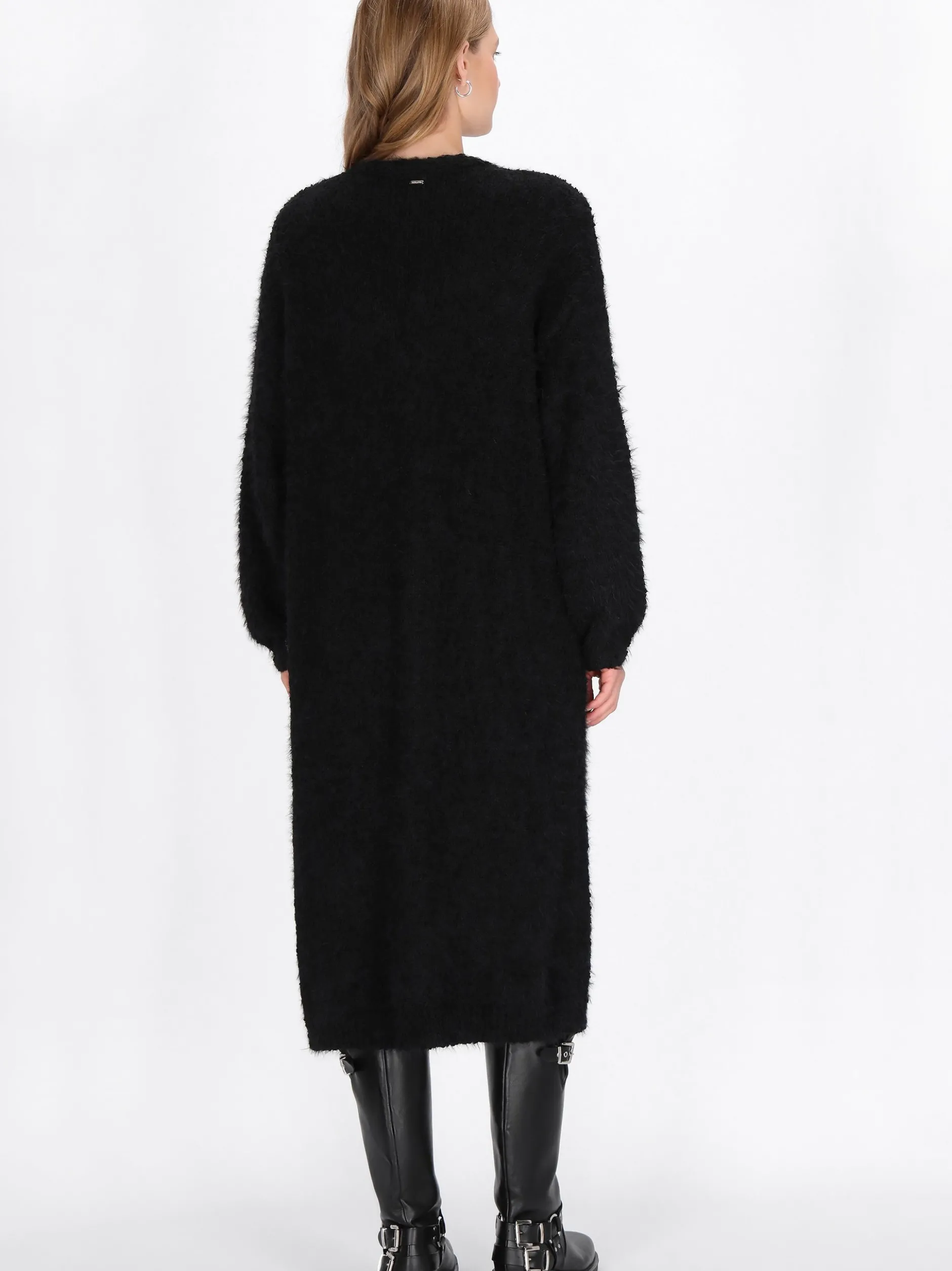 Dreimaster Damen Strickjacke in schwarz