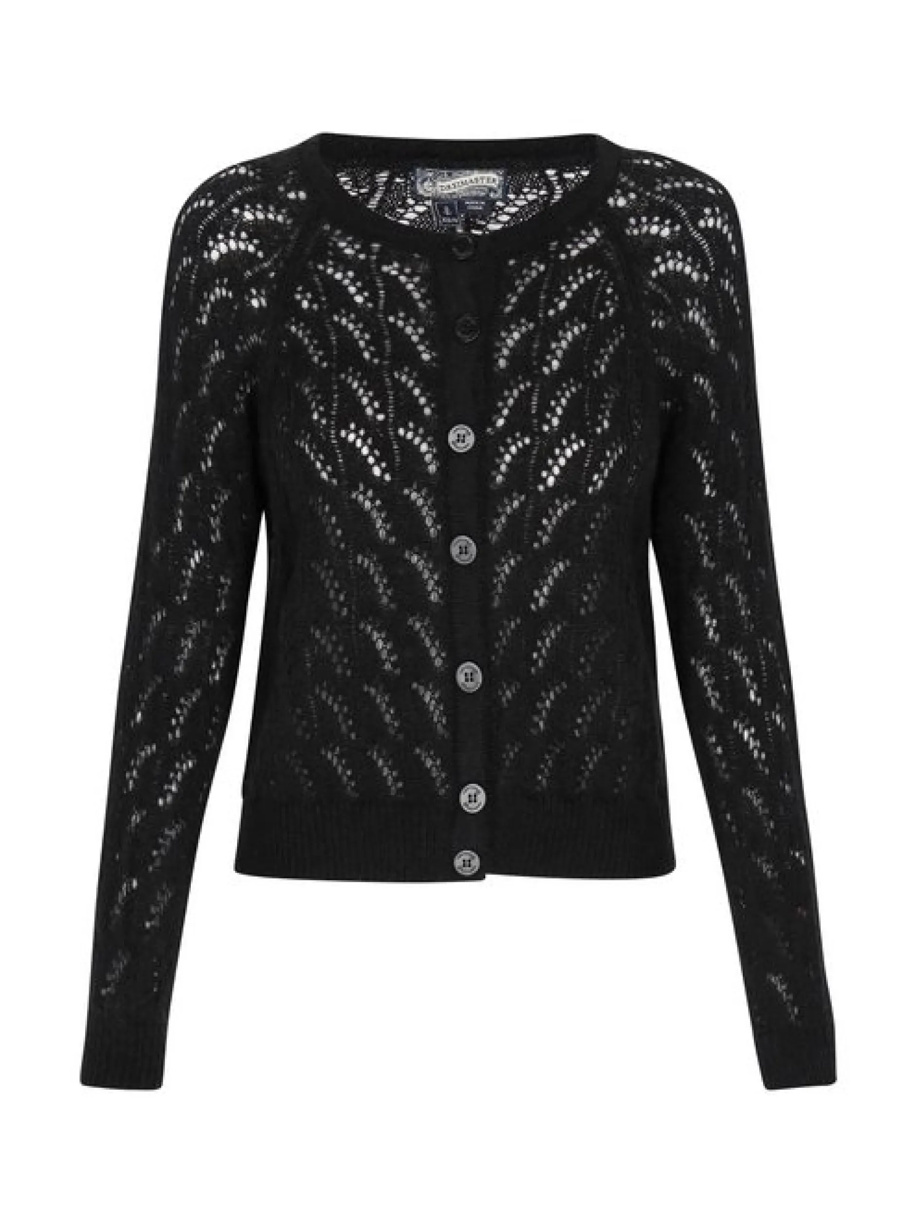 Dreimaster Damen Strickjacke in schwarz