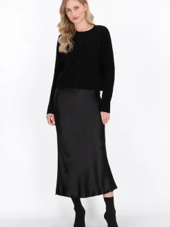 Dreimaster Damen Strickjacke in schwarz