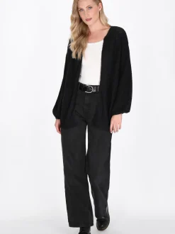 Dreimaster Damen Strickjacke in schwarz