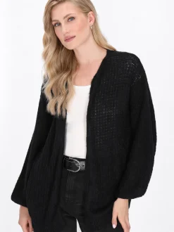 Dreimaster Damen Strickjacke in schwarz