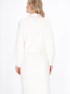 Dreimaster Damen Strickjacke in weiß