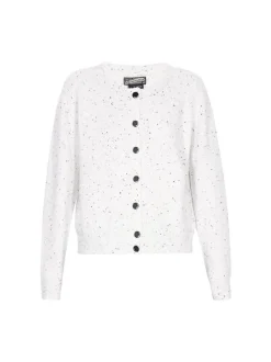 Dreimaster Damen Strickjacke in weiß