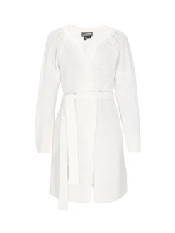 Dreimaster Damen Strickjacke in weiß
