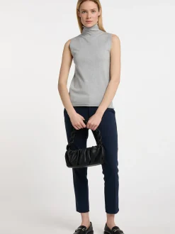 Dreimaster Damen Strickoberteil in grau