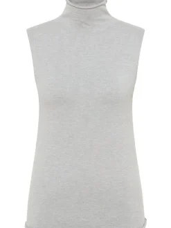 Dreimaster Damen Strickoberteil in grau
