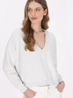 Dreimaster Damen Sweatshirt in melange