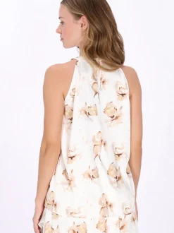 Dreimaster Damen Top in ecru braun