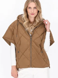 Dreimaster Damen Weste in camel