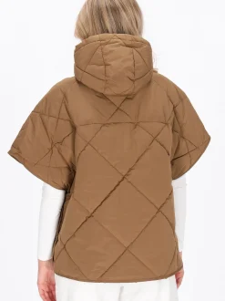 Dreimaster Damen Weste in camel