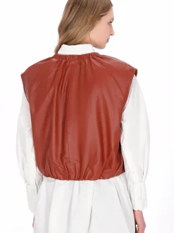 Dreimaster Damen Weste in rot