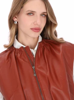 Dreimaster Damen Weste in rot