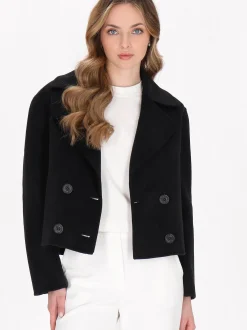 Dreimaster Damen Wolljacke in marine