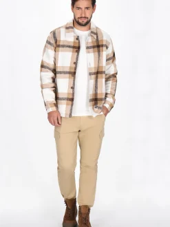 Dreimaster Herren Hemd in beige