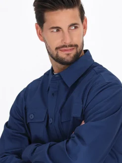 Dreimaster Herren Hemd in indigo