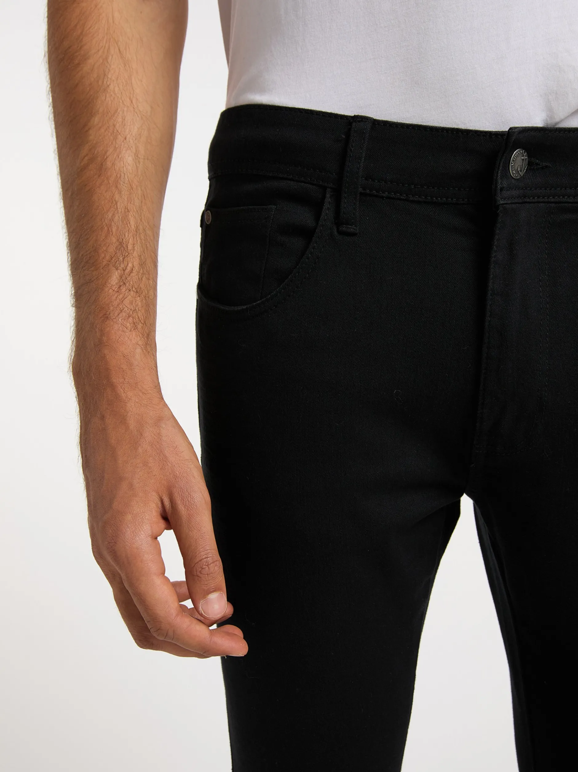 Dreimaster Herren Jeans in schwarz - Länge: lang
