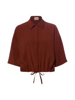 Drykorn Damen Bluse - Lainay in kastanie