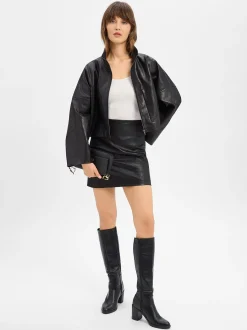 Drykorn Damen Kunstlederjacke - Elstow in schwarz