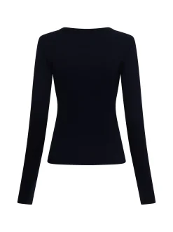 Drykorn Damen Langarmshirt - Nurit in marine