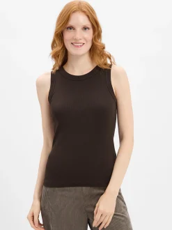 Drykorn Damen Tanktop - Olina in schoko