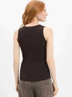 Drykorn Damen Tanktop - Olina in schoko