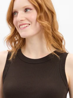 Drykorn Damen Tanktop - Olina in schoko