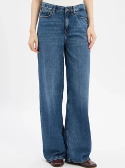 Drykorn Damen Wide Fit Jeans - Flung in blue stone