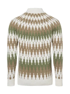 Drykorn Herren Strickpllover - Pireo in taupe weiß