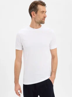 Drykorn Herren T-Shirt - Anton in weiß - Ärmel: kurzarm