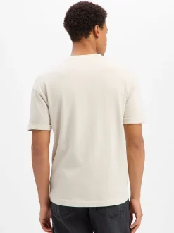 Drykorn Herren T-Shirt - Thilo in beige - Ärmel: kurzarm