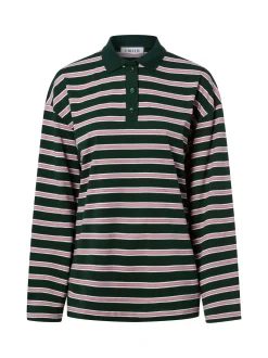 EDITED Damen Polo-Langarmshirt in tanne altrosa