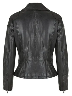 7 eleven Damen Lederjacke - SEATTITUDE in schwarz