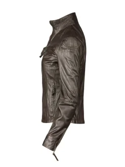 7 eleven Damen Lederjacke - SEEviana in braun