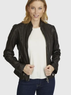 7 eleven Damen Lederjacke - SEJASMINA in schwarz