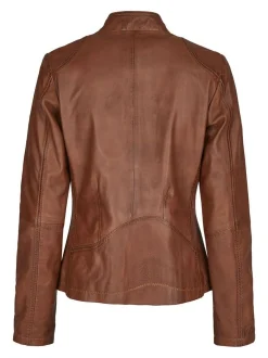 7 eleven Damen Lederjacke - SETRINA in braun