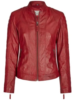 7 eleven Damen Lederjacke - SEVIGNI in rot