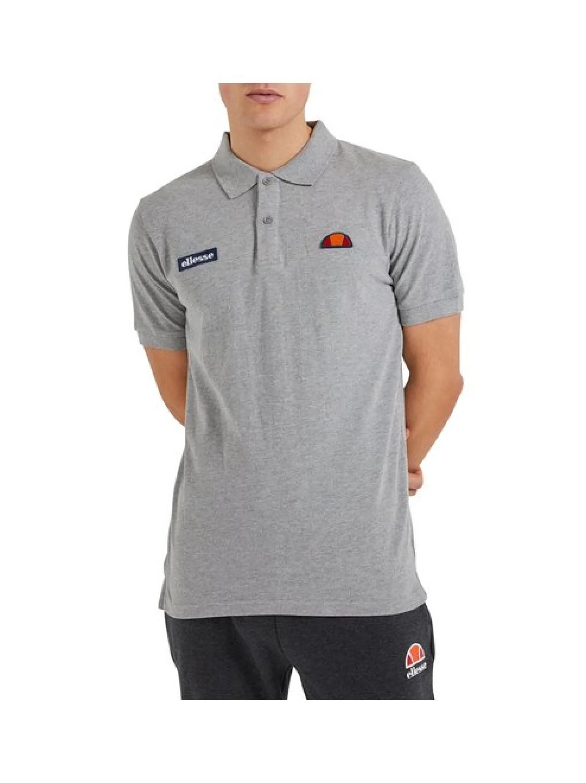 ellesse Herren Poloshirt in grau - Ärmel: kurzarm