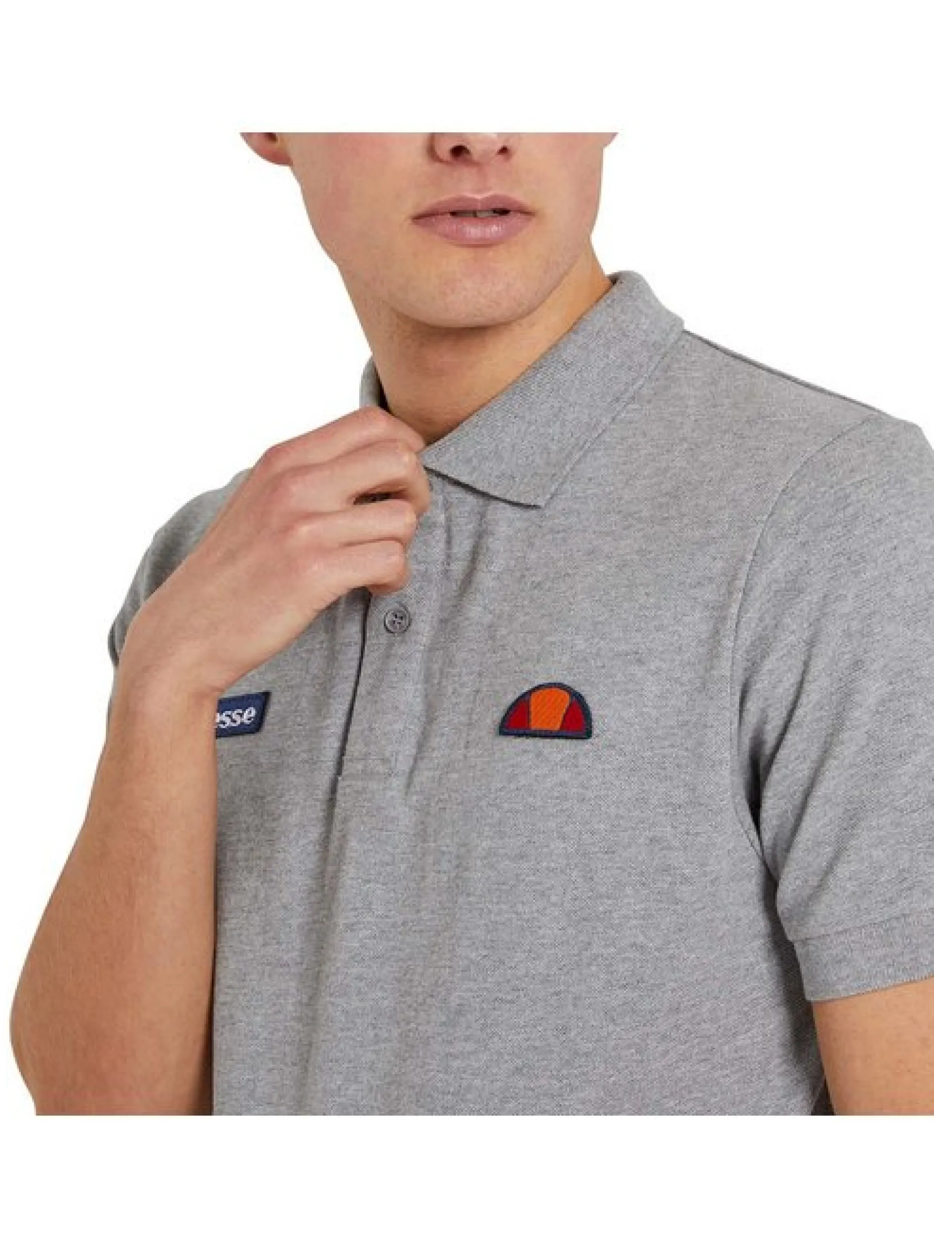 ellesse Herren Poloshirt in grau - Ärmel: kurzarm