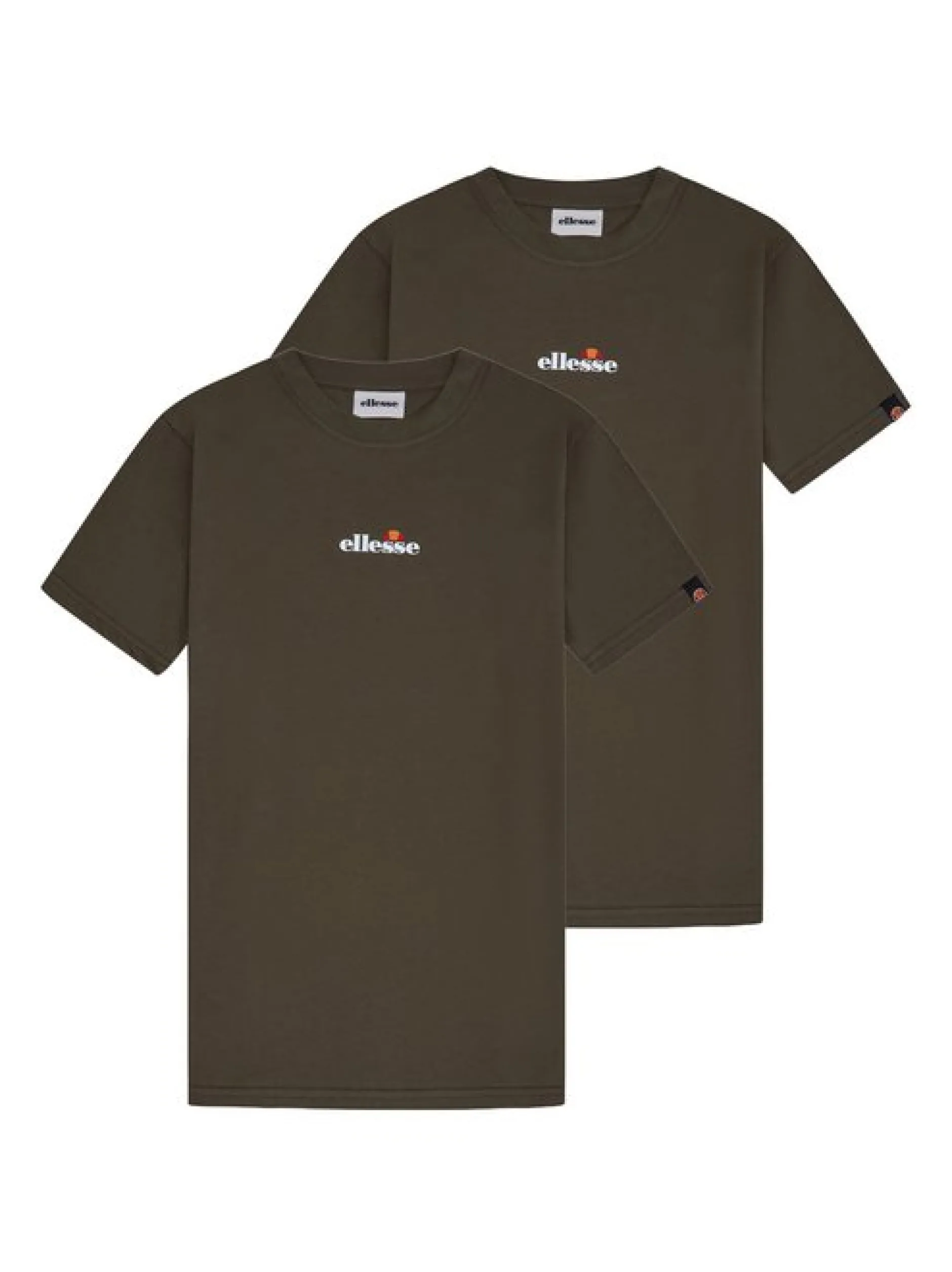 ellesse Herren T-Shirt 2er Pack in grün - Ärmel: kurzarm