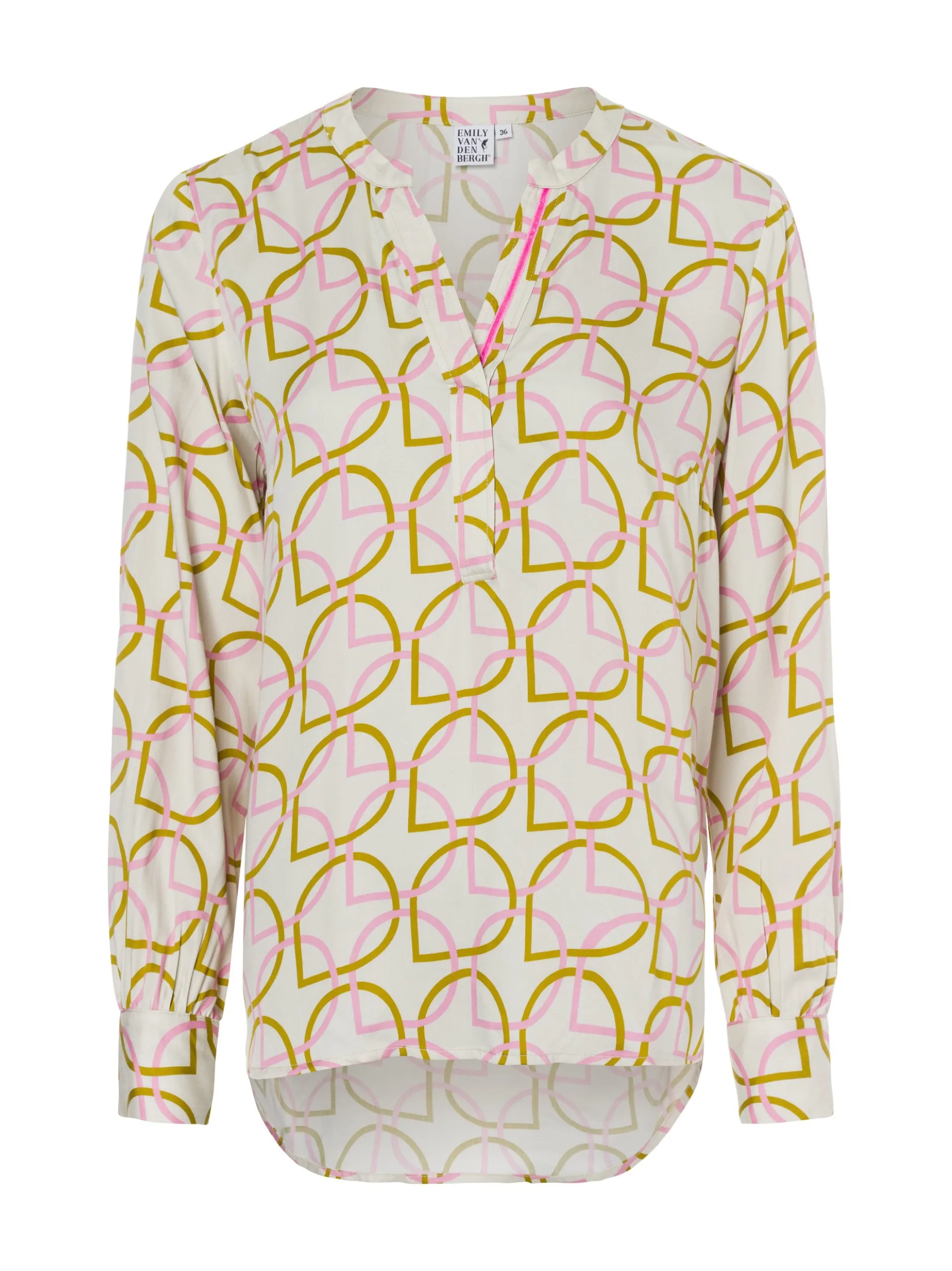 Emily van den Bergh Damen Bluse in beige pink