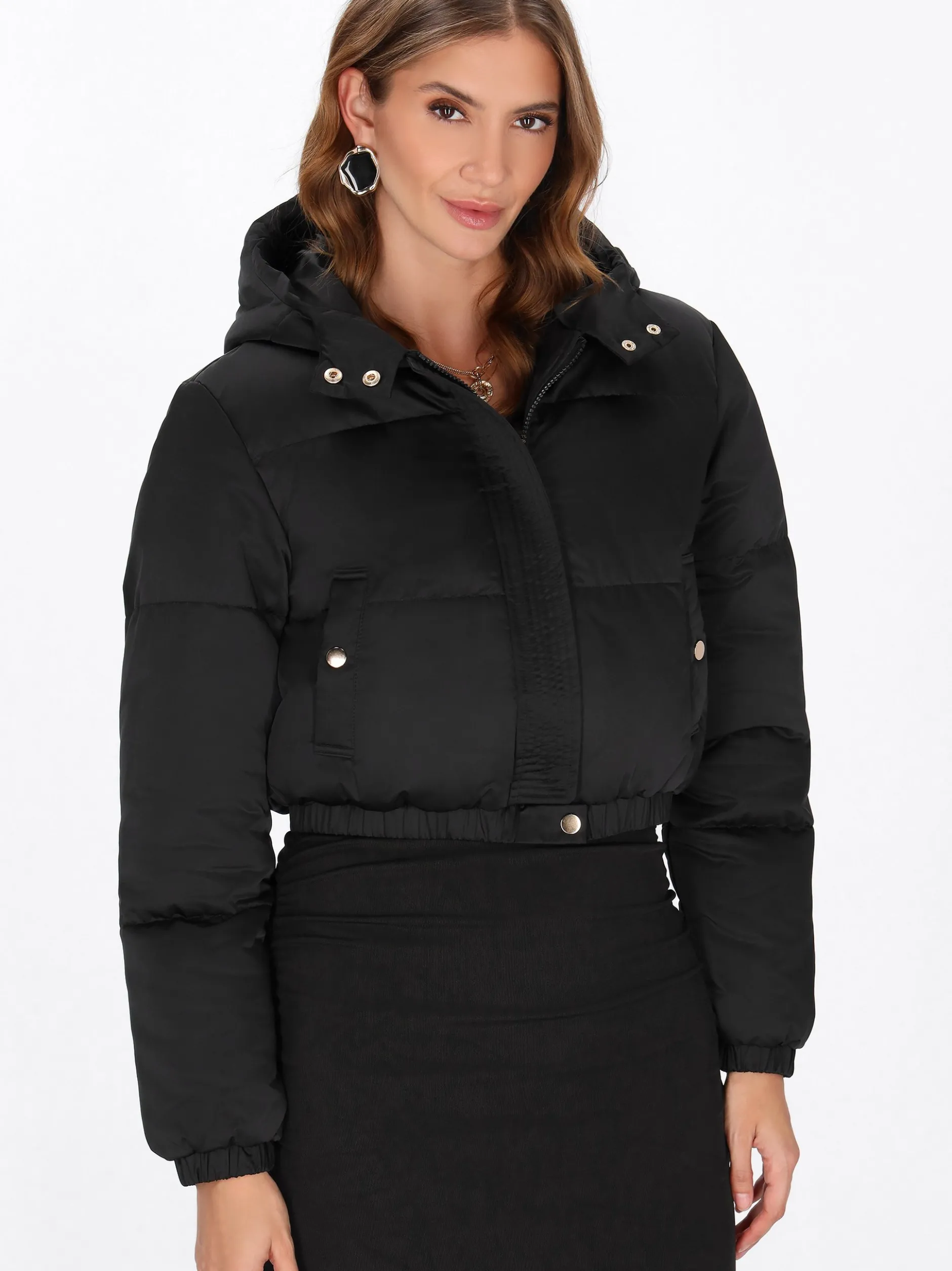 Faina Damen Blouson in schwarz