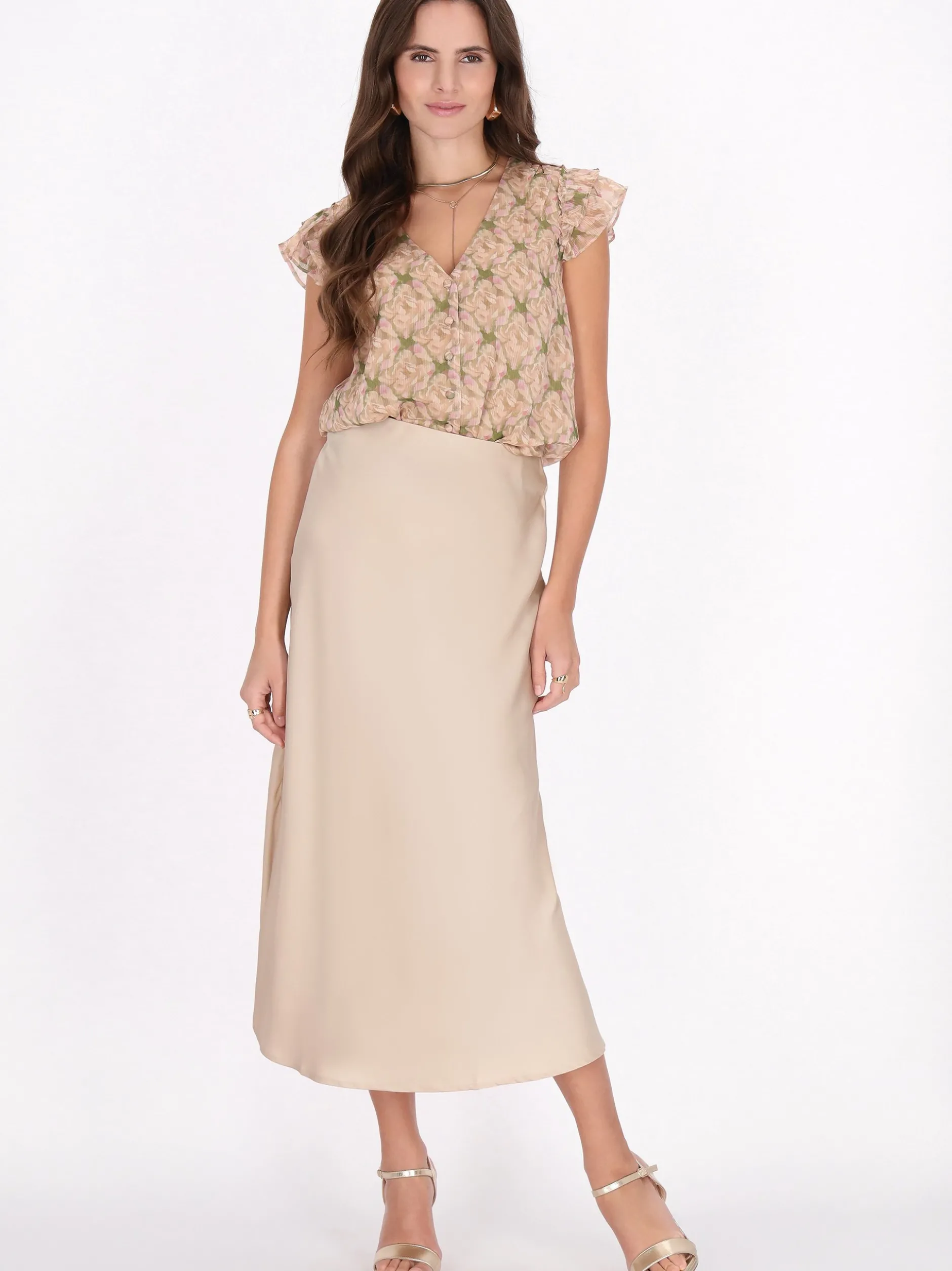 Faina Damen Bluse in beige