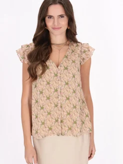 Faina Damen Bluse in beige