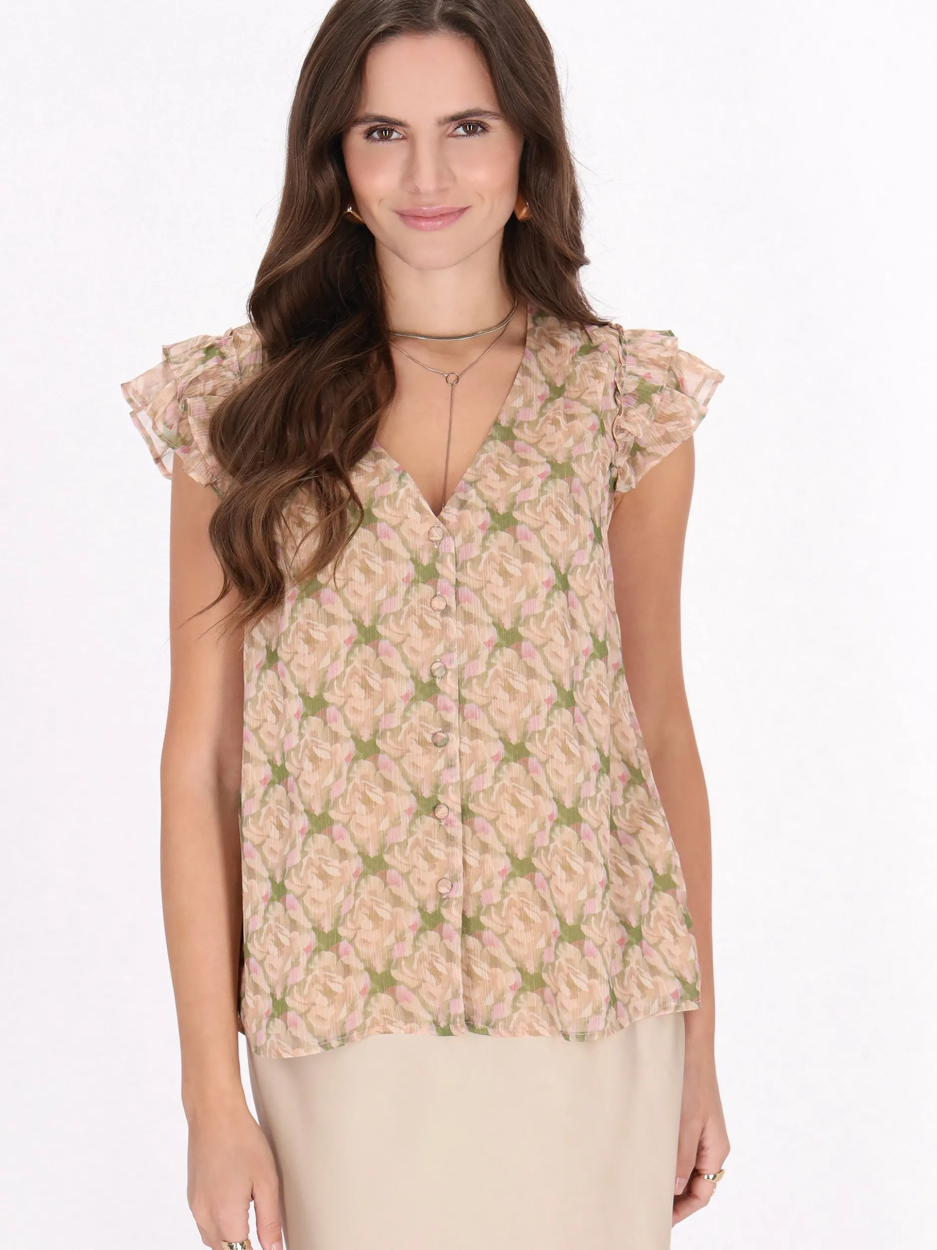 Faina Damen Bluse in beige