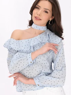 Faina Damen Bluse in blau